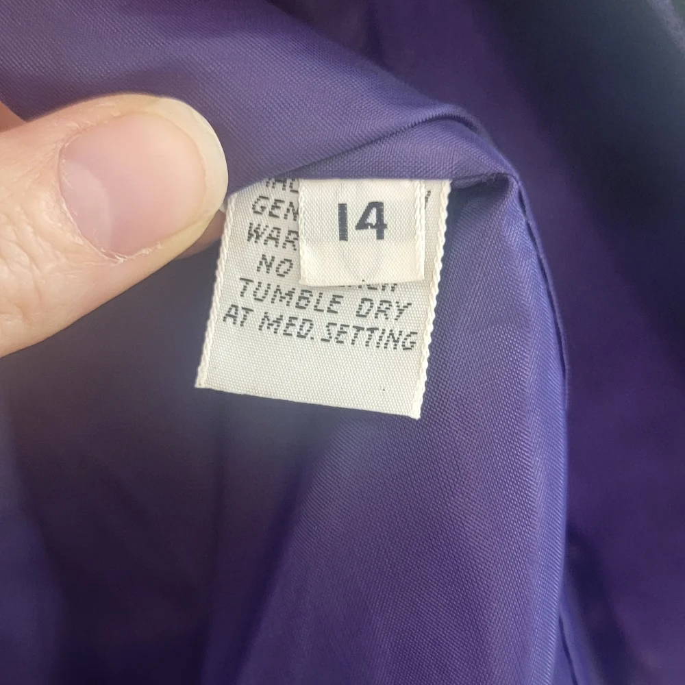 Vintage Samuel Robert By Peter Hatsi Androu Womens Suede Purple Blazer Size 14‎